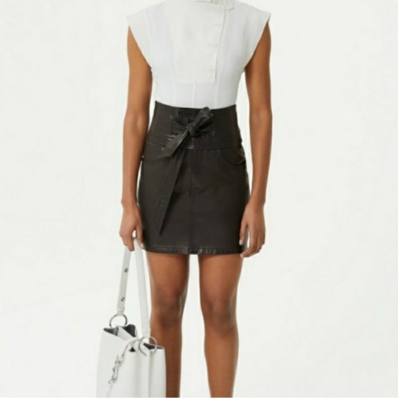 Rebecca Minkoff Callie Leather Mini Skirt XS - Picture 1 of 10
